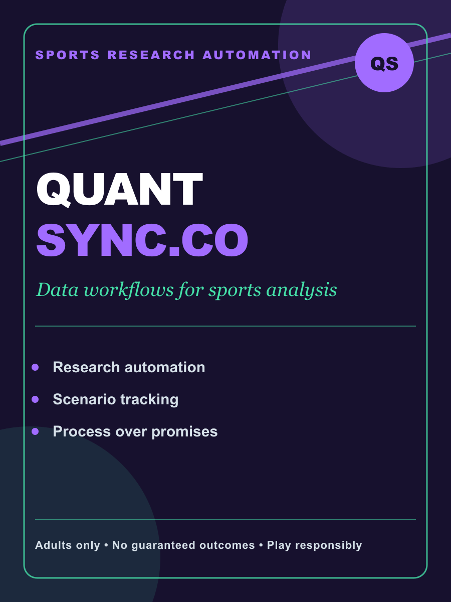QuantSync.co sports automation flyer