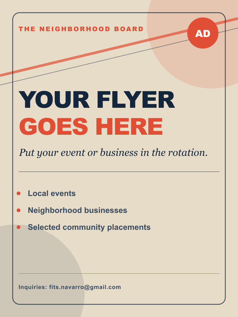 Post Your Advertisement Here flyer
